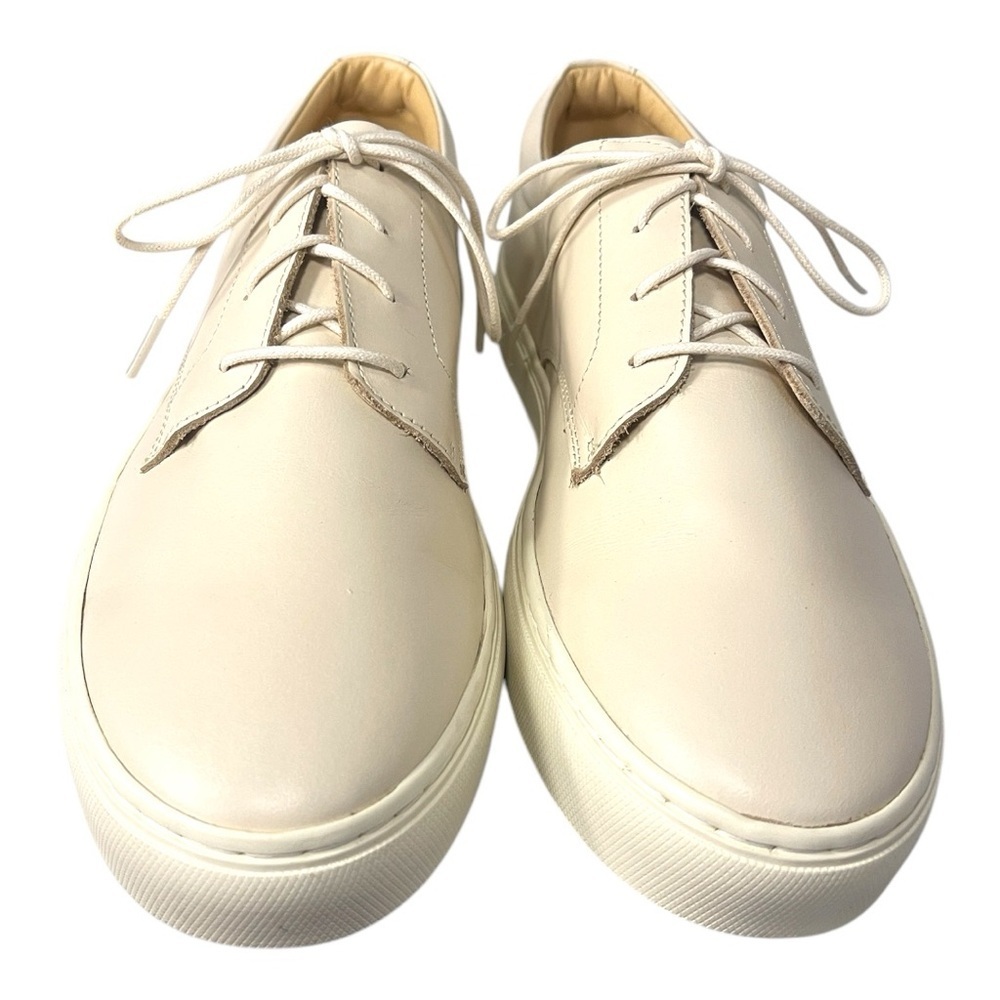 Nisolo Everyday Low Top Sneaker in Bone – Men’s Size 9.5